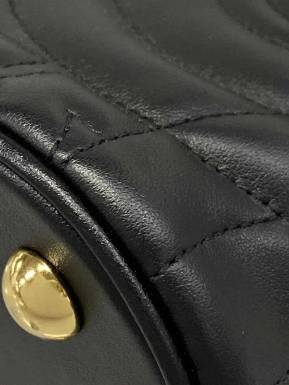 Salvatore Ferragamo Gancini Black Gold Leather Hardware Tote Bag